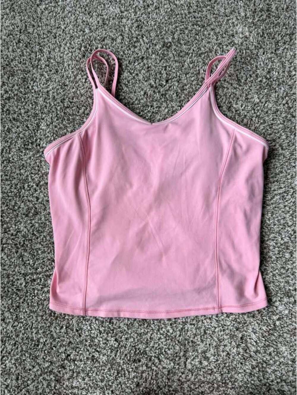 Pink athletic tank top